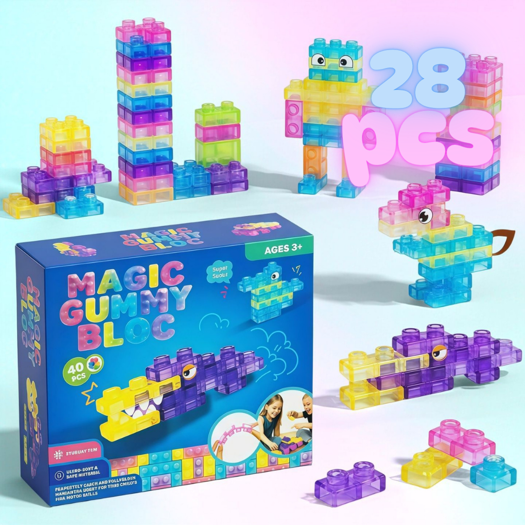 Magic Gummy Bloc - Soft Jelly Building Blocks